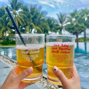 1+1 친환경 투명 텀블러 리유저블컵 3컬러