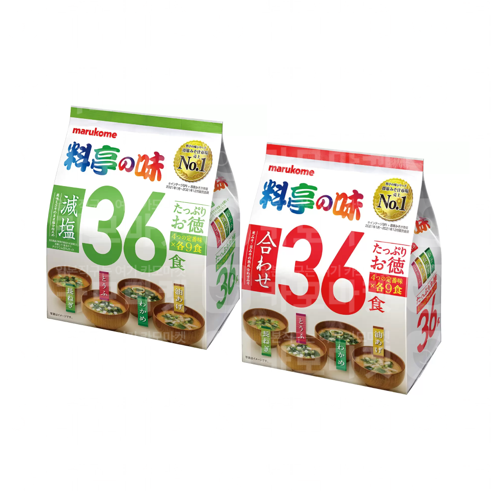 마루코메 미소시루 아와세 36식 일반식 저염식