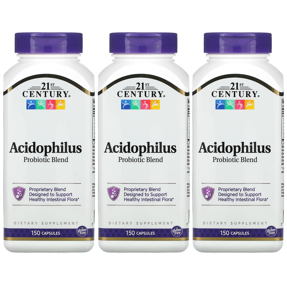 (아이허브) 21세기 센트리 3개X 애시도필러스 프로바이오틱 혼합물 캡슐 150정 해외직구