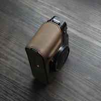 Fujifilm Fuji xe4 XEu30004 보호 슬리브 케이스에 대한 수제 사진 카메라 가죽 소 가방 바디 상자