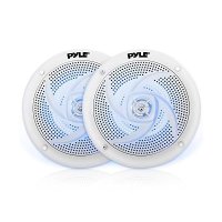 Pyle 파일 마린 스피커 LED 6.5인치 240와트 로우 슬림