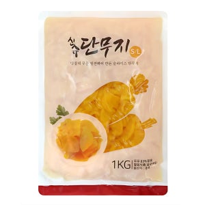 신슈 단무지 1박스 1kg x 10개 압축 슬라이스 일식