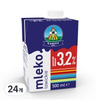 로비츠 멸균우유 3.2퍼센트 500ml 24개