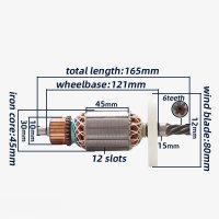 220-240V Z1G-FF05-6 Dongcheng 6 tooth 전기 픽 로터 용 Dongqiang DCA6 모터