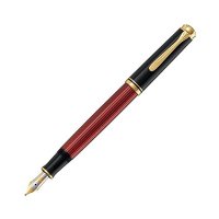 펠리칸 Pelikan M400 만년필 M Medium Point Bordeaux Souverlane