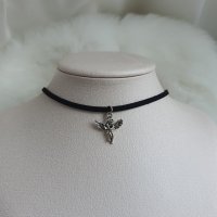 Antique Silver Angel 빈티지 아기천사 초커 (아이키, 트리플에스 유연, 드림캐쳐 수아 등 착용)