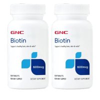 GNC 지앤씨 비오틴 600mcg 120정 2팩