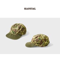 캐피탈 KAPITAL 헌터 헤링본 밀리터리 캡