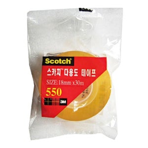 3m 스카치테이프 리필 550R 폭 18mm 길이 30m
