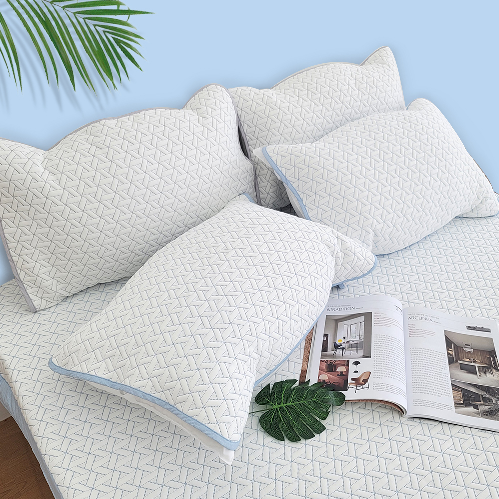 듀라론 냉감 베개 커버 여름 밴딩 쿨링 베개 커버 밴드형 5070