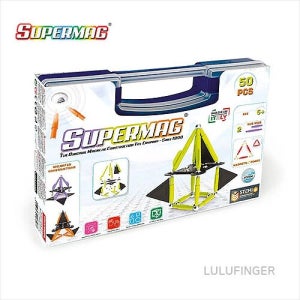 [룰루핑거]SUPERMAG 0656 슈퍼맥 프로젝트 테크니컬러 50 케이스 STEM 자석완구 자석블럭 3F-복층-404