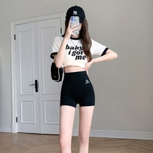 심리스 스판레깅스 운동숏팬츠 바이커쇼츠 하이웨스트레깅스