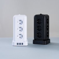 텔로 usb 디자인 캠핑 타워 고용량 멀티탭 16구 4000w 고전력 멀티콘센트