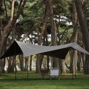블루폴 캠버 옥타 타프 캠핑 대형 그늘막 방수 블랙코팅 타프스크린