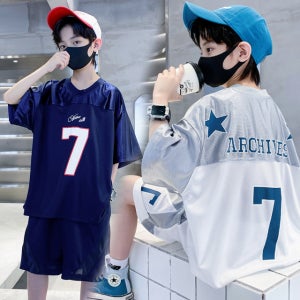 777 초등학생 남아 주니어 박스티 와이드 팬츠 여름 편한 상하복