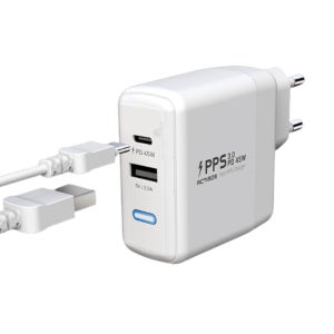 고성능 45W PD 타입 가정용 휴대용 스마트폰 노트북 고속 충전기 C타입 USB 포트 연결 휴대폰 패드 충전기 케이블미포함