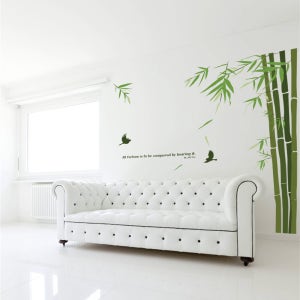 인테리어 포인트 스티커 벽지 데코 그래픽 창문 유리 현관문 시트지 나무스티커 IP010-대나무숲