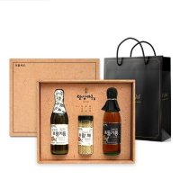 밥상마루 참기름350ml + 들기름350ml + 볶은참깨110g 선물세트 1개