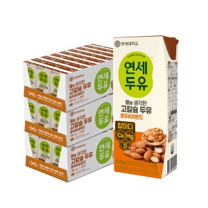 연세두유 뼈를 생각한 고칼슘 두유 호두아몬드, 190ml, 72개