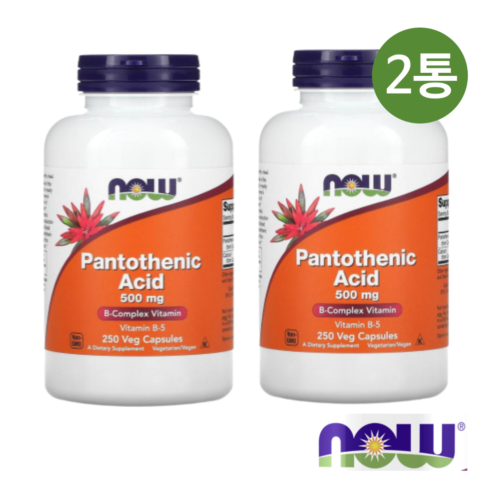 나우 <b>판토텐산</b> 500mg 250 식물성 캡슐 2통