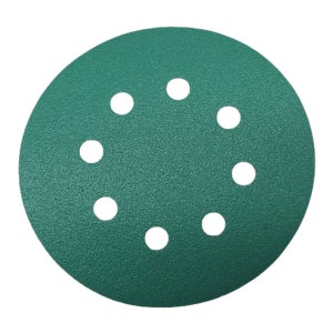 필름 원형 사포 125mm (5인치) 8홀 태양연마 벨크로 페이퍼 샌딩 페파