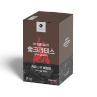 숯크라테스 캠핑용 바베큐 숯 커피나무 비장탄 3kg