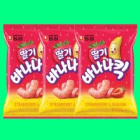 농심 딸기 바나나킥 60g 3개