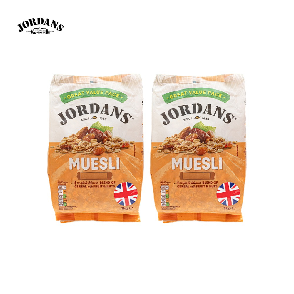 조단스 네추럴 뮤즐리 1kg X 2박스 곡물 시리얼