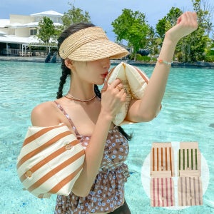 비치팜 수영용품 비치 아이템 물놀이 감성 플로티 스트라이프 암튜브