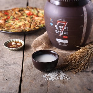 칠단지막걸리 홈메이드 막걸리 4L 대용량 키트(단지+분말팩)+분말팩 1개