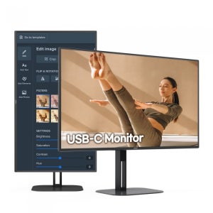 알파스캔 AOC Q27V5 QHD USB-C 프리싱크 높낮이 HDR 무결점