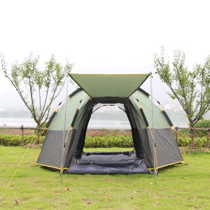 3-4인용 원터치 자동텐트 타프 일체형 자동 캠핑텐트