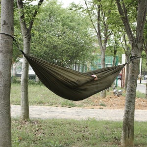 휴대용 야외 초경량 캠핑 해먹 (카키)