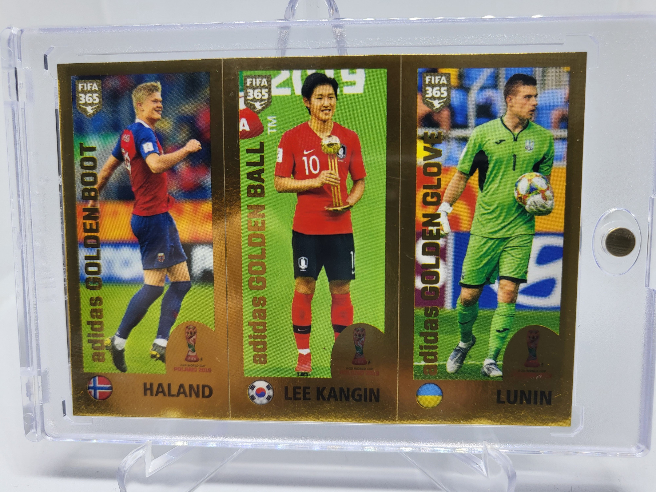2019 Panini FIFA 365 이강인 홀란드 RC 루키카드 스티커 축구카드