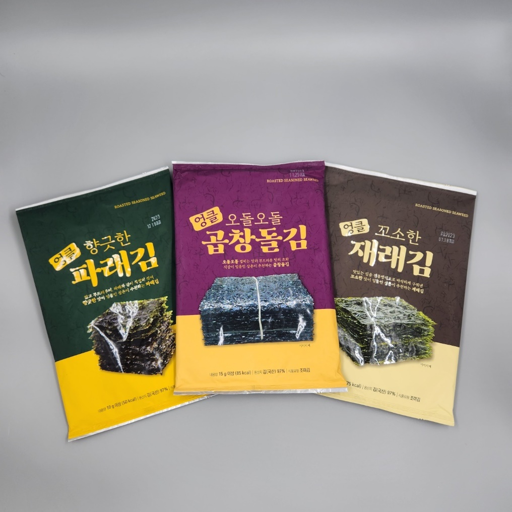 Whole Seasoned Gim (Gopchang-gim, Parae-gim, Jaerae-gim) Gift Set, Free Shipping
