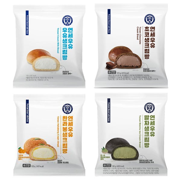 연세우유생크림빵 우유 초코 메론 딸기 옥수수 솜사탕 하트크림