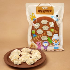 뽀로로 한입 갈비만두 500g 국산돼지갈비