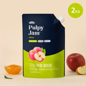 오붐 애플 펄피잼 1kg 2개입 베이스 사과잼
