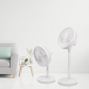 써큘레이터형 스탠드2단분리 키높이조절 12인치 7엽 선풍기 FN-M12HW