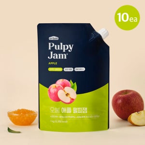 오붐 애플 펄피잼 1kg 10개입 베이스 사과잼