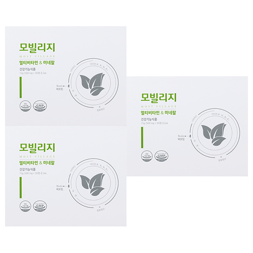 (3박스)(총6개월분)<b>더유제약</b> 모빌리지 멀티비타민 미네랄