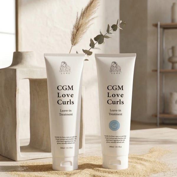 (탈매직, 자연곱슬, 펌 관리)곱슬예찬 리브인 트린트먼트 CGM Love Curls -300ml 채리링유튜브