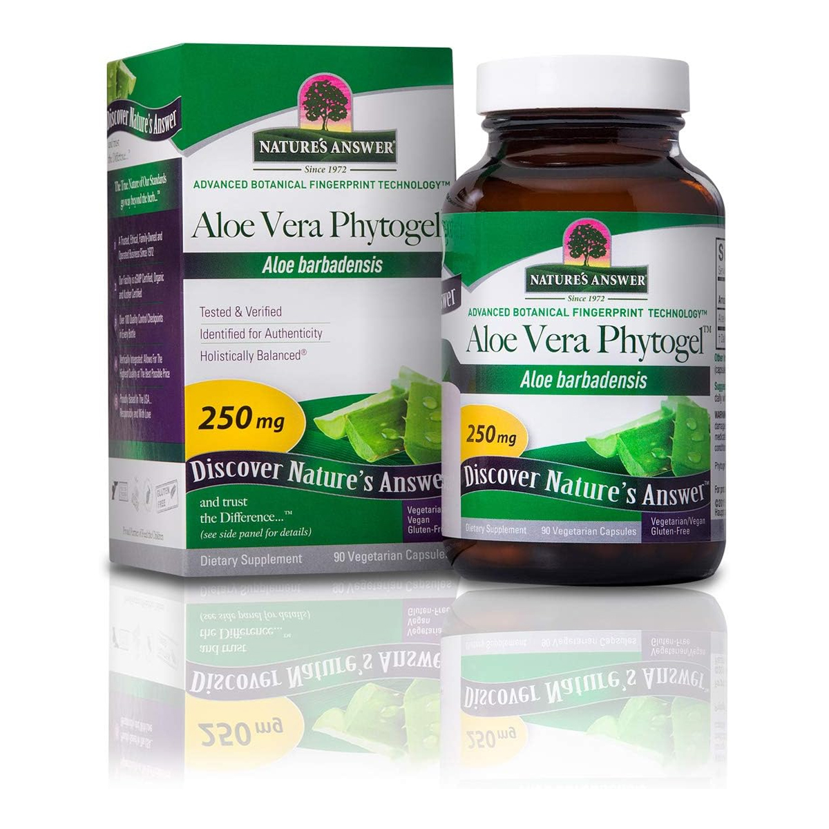 네이쳐스앤서 <b>알로에 베라</b> 피토<b>젤 250mg</b> 90캡슐