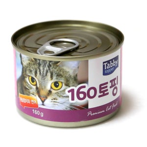 160토핑 고양이캔 참치연어, 160g, 1개