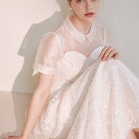 수자드레스[대여] 단델리온dress / 결혼식2부 이브닝 스몰웨딩 신부원피스 촬영 돌잔치