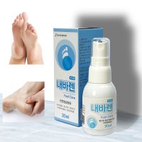 내바렌 뿌리는 풋 무좀 발 각질 미스트 약 40ml 풋팩세트