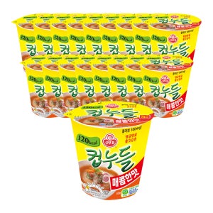 오뚜기 컵누들 매콤한맛 37.8g, 18개