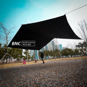 마운트리버 타프 스킨 세트 블랙코팅 대형 렉타타프