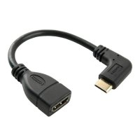 휴대용 모니터 Mini HDMI 젠더 좌향 꺾임형