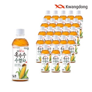 [광동 직영] 옥수수수염차 340ml 24개 (유.무라벨 랜덤)